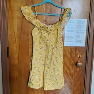 Floral off the shoulder dress